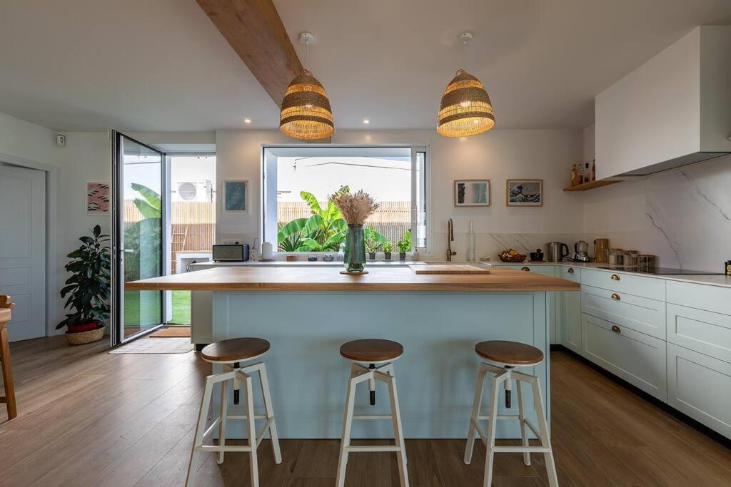 Beautiful Beach House In Front Of The Ocean 比亚里茨 外观 照片